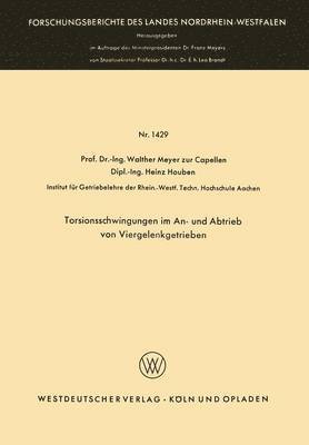 Torsionsschwingungen im An- und Abtrieb von Viergelenkgetrieben 1