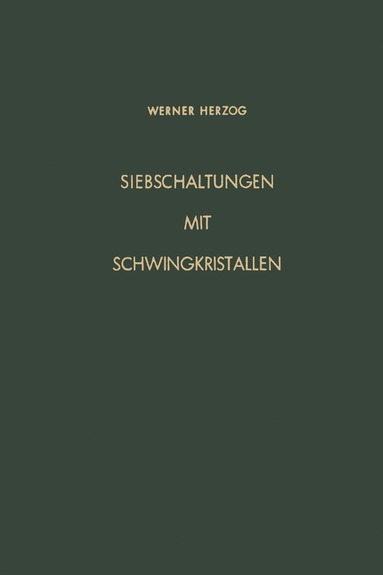 bokomslag Siebschaltungen mit Schwingkristallen