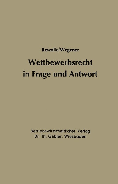 bokomslag Wettbewerbsrecht in Frage und Antwort