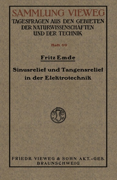 bokomslag Sinusrelief und Tangensrelief in der Elektrotechnik