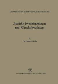 bokomslag Staatliche Investitionsplanung und Wirtschaftswachstum