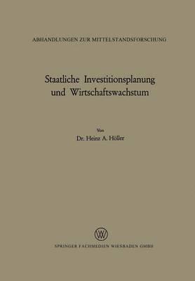 bokomslag Staatliche Investitionsplanung und Wirtschaftswachstum