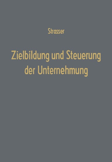 bokomslag Zielbildung und Steuerung der Unternehmung