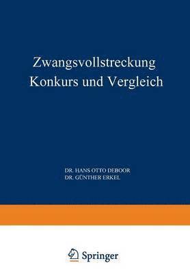 bokomslag Zwangsvollstreckung Konkurs und Vergleich