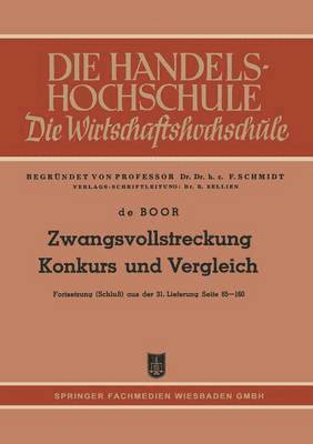 bokomslag Zwangsvollstreckung Konkurs und Vergleich