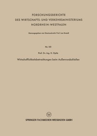 bokomslag Wirtschaftlichkeitsbetrachtungen beim Außenrundschleifen