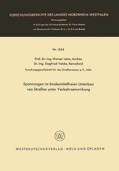 bokomslag Spannungen im bindemittelfreien Unterbau von Straen unter Verkehrseinwirkung