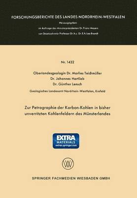 bokomslag Zur Petrographie der Karbon-Kohlen in bisher unverritzten Kohlenfeldern des Mnsterlandes