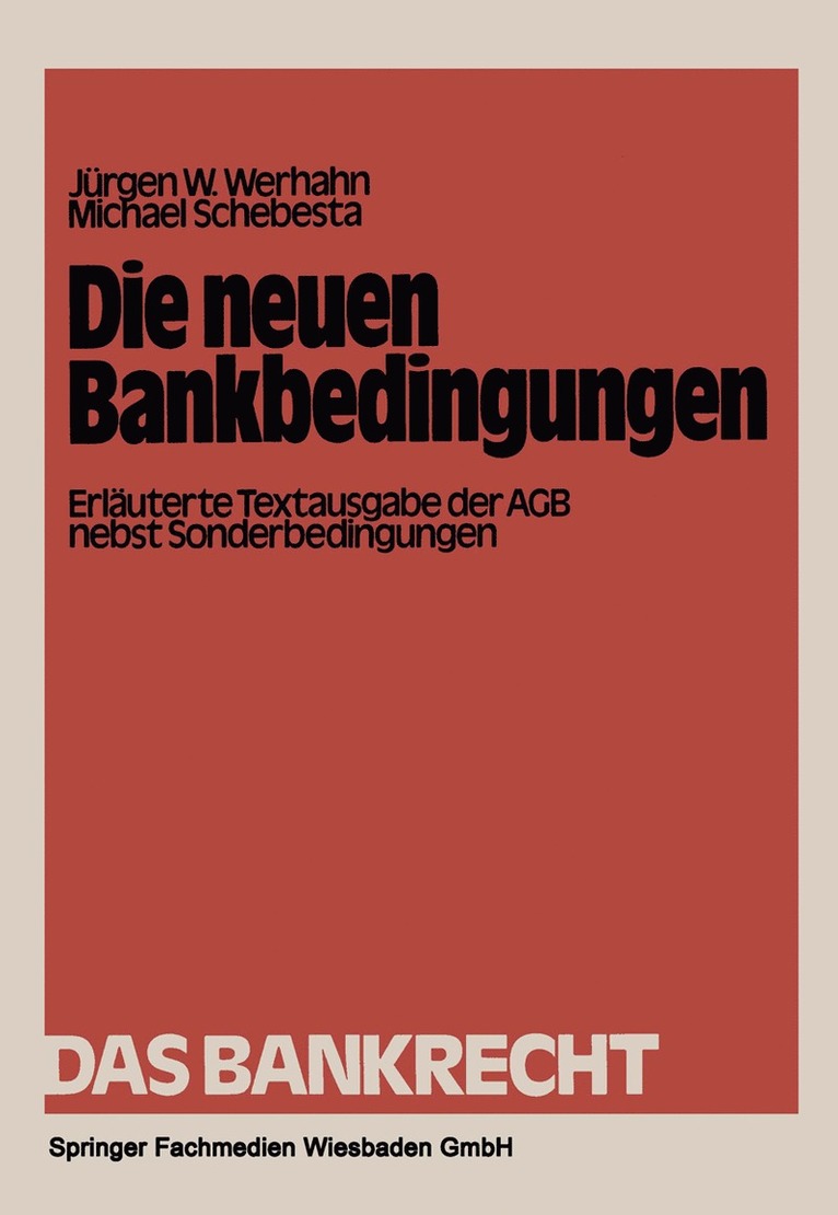 Die neuen Bankbedingungen 1