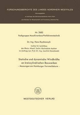 bokomslag Statische und dynamische Windkrfte an kreiszylindrischen Bauwerken