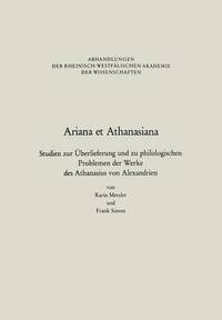 bokomslag Ariana et Athanasiana