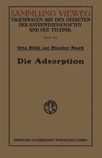 bokomslag Die Adsorption