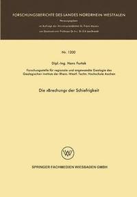 bokomslag Die »Brechung« der Schiefrigkeit