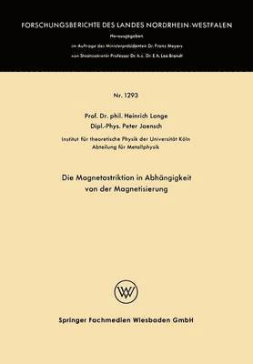 Die Magnetostriktion in Abhängigkeit von der Magnetisierung