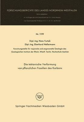 bokomslag Die taktonische Verformung von pflanzlichen Fossilien des Karbons