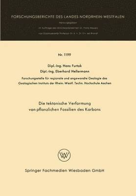 bokomslag Die taktonische Verformung von pflanzlichen Fossilien des Karbons