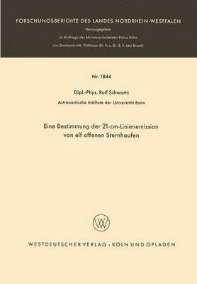 bokomslag Eine Bestimmung der 21-cm-Linienemission von elf offenen Sternhaufen