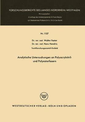 Analytische Untersuchungen an Polyacrylnitril- und Polyesterfasern 1