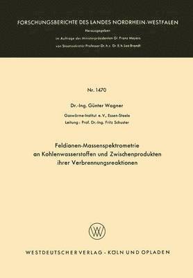 bokomslag Feldionen-Massenspektrometrie an Kohlenwasserstoffen und Zwischenprodukten ihrer Verbrennungsreaktionen