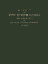 bokomslag Fest-Schrift der Herzoglichen Technischen Hochschule Carolo-Wilhelmina