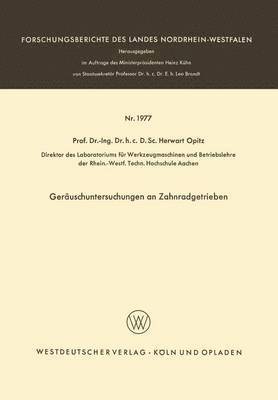 Geräuschuntersuchungen an Zahnradgetrieben