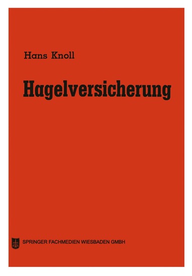 bokomslag Hagelversicherung