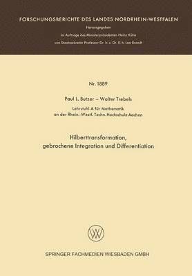 bokomslag Hilberttransformation, gebrochene Integration und Differentiation