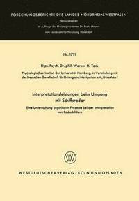 bokomslag Interpretationsleistungen beim Umgang mit Schiffsradar