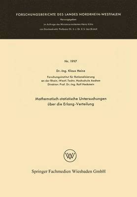 Mathematisch-statistische Untersuchungen über die Erlang-Verteilung