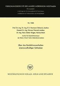 bokomslag Über Das Reduktionsverhalten Eisenoxydhaltiger Schlacken