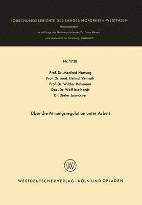 bokomslag Über die Atmungsregulation unter Arbeit