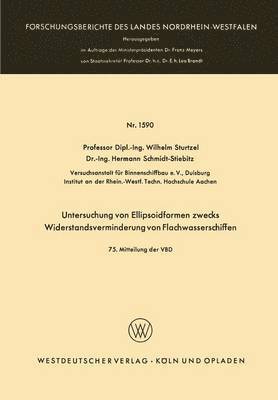 bokomslag Untersuchung von Ellipsoidformen zwecks Widerstandsverminderung von Flachwasserschiffen