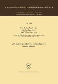 bokomslag Untersuchungen ber den Verbundbetrieb mit der Schweiz