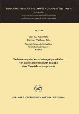 bokomslag Verbesserung der Verarbeitungseigenschaften von Bastfasergarnen durch Beigabe einer Chemiefaserkomponente