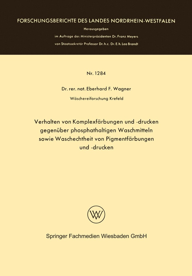 Verhalten von Komplexfärbungen und -drucken gegenüber phosphathaltigen Waschmitteln sowie Waschechtheit von Pigmentfärbungen und -drucken