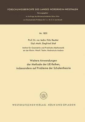 Weitere Anwendungen der Methode der LIE-Reihen
