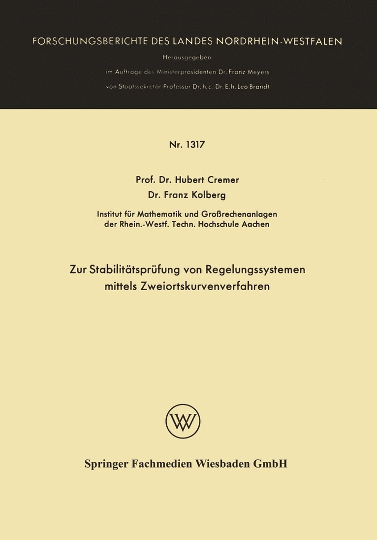 Zur Stabilitätsprüfung von Regelungssystemen mittels Zweiortskurvenverfahren