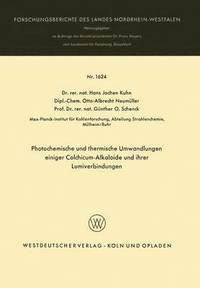 bokomslag Photochemische und thermische Umwandlungen einiger Colchicum-Alkaloide und ihrer Lumiverbindungen