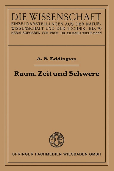 bokomslag Raum, Zeit und Schwere