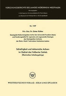 Schiefrigkeit und tektonische Achsen im Gebiet des Velberter Sattels (Rheinisches Schiefergebirge) 1