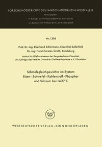 bokomslag Schmelzgleichgewichte im System Eisen-Schwefel-Kohlenstoff-Phosphor und Silizium bei 1400°C