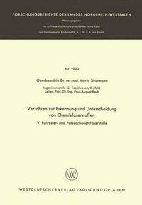 bokomslag Verfahren zur Erkennung und Unterscheidung von Chemiefaserstoffen