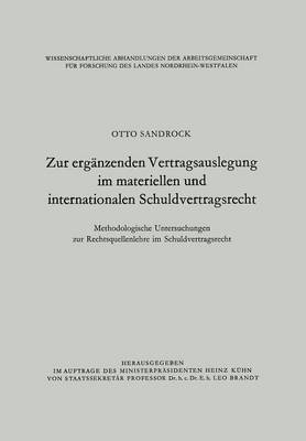 bokomslag Zur ergnzenden Vertragsauslegung im materiellen und internationalen Schuldvertragsrecht