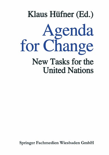 Klaus Hüfner - Agenda for Change, Häftad