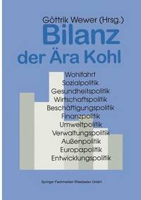 bokomslag Bilanz der Ära Kohl