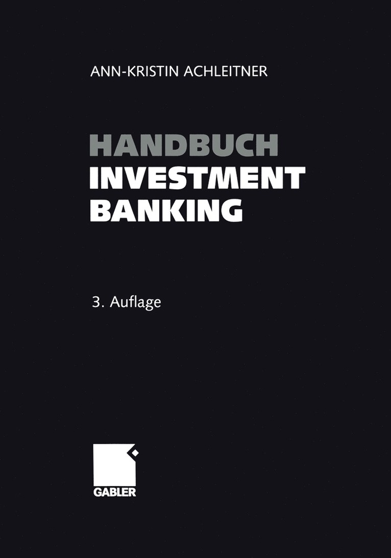 Handbuch Investment Banking 1