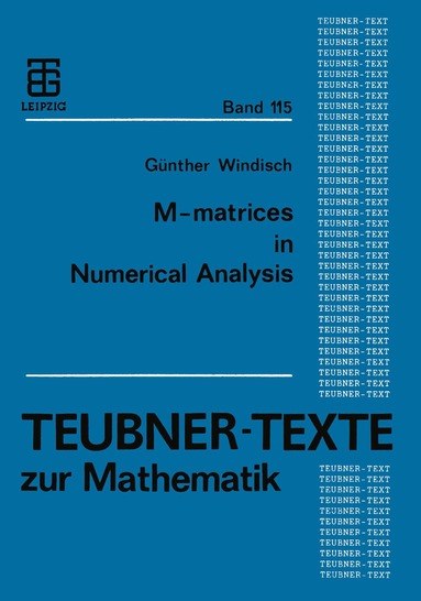 M-matrices in Numerical Analysis, Häftad