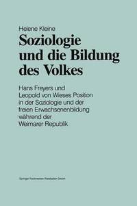 bokomslag Soziologie und die Bildung des Volkes