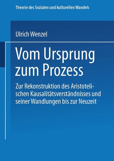 bokomslag Vom Ursprung zum Prozeß