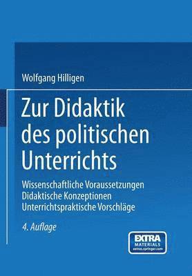 bokomslag Zur Didaktik des politischen Unterrichts